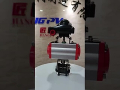 Thiết bị truyền động bằng khí nén dẫn động WCB NPT BSP Van bi 3PC có ren